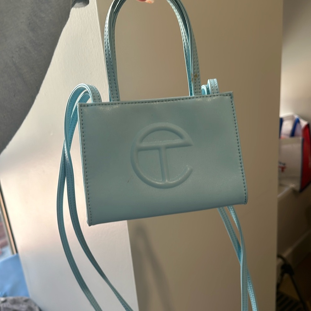 Like New Pool Blue Mini Telfar